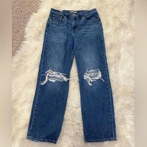 Levi's low pro Blue Straight Leg Jeans